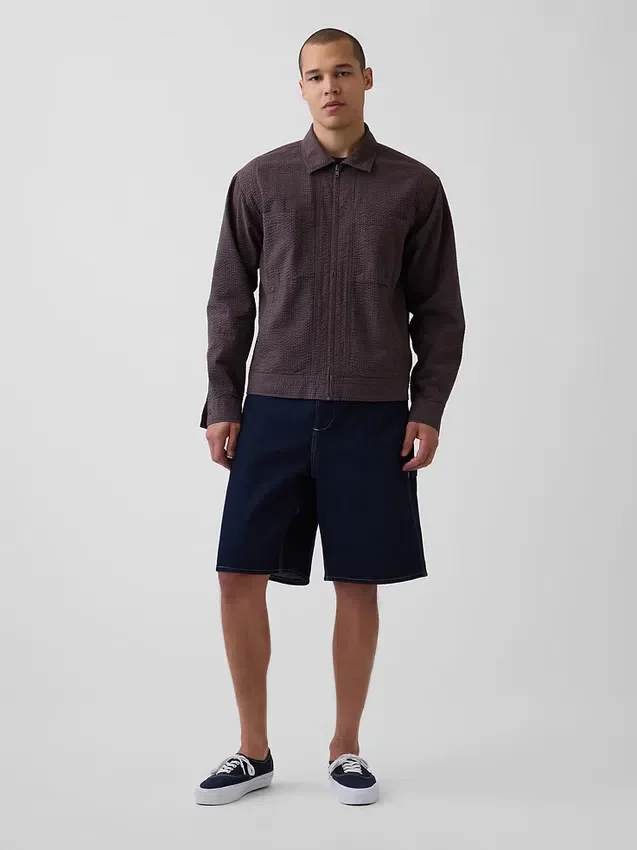 10.5" Baggy Denim Carpenter Shorts