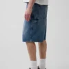 10.5" Baggy Denim Carpenter Shorts