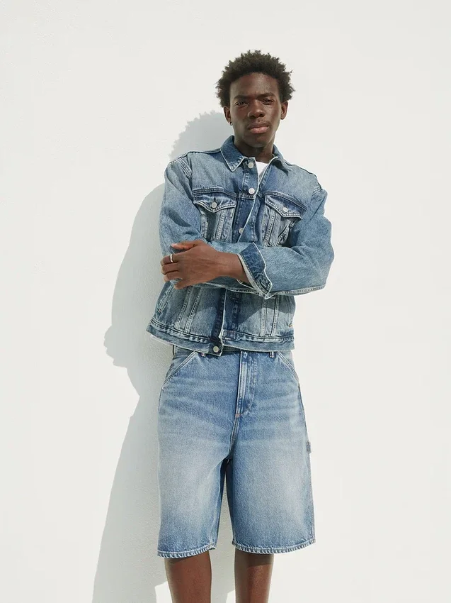 10.5" Baggy Denim Carpenter Shorts