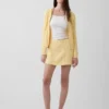 100% Cotton Cable-Knit Mini Skort