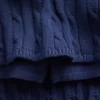 100% Cotton Cable-Knit Mini Skort