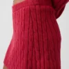 100% Cotton Cable-Knit Mini Skort