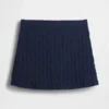 100% Cotton Cable-Knit Mini Skort