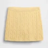 100% Cotton Cable-Knit Mini Skort