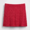 100% Cotton Cable-Knit Mini Skort