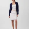 100% Cotton Cable-Knit Zip Cardigan