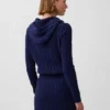 100% Cotton Cable-Knit Zip Cardigan