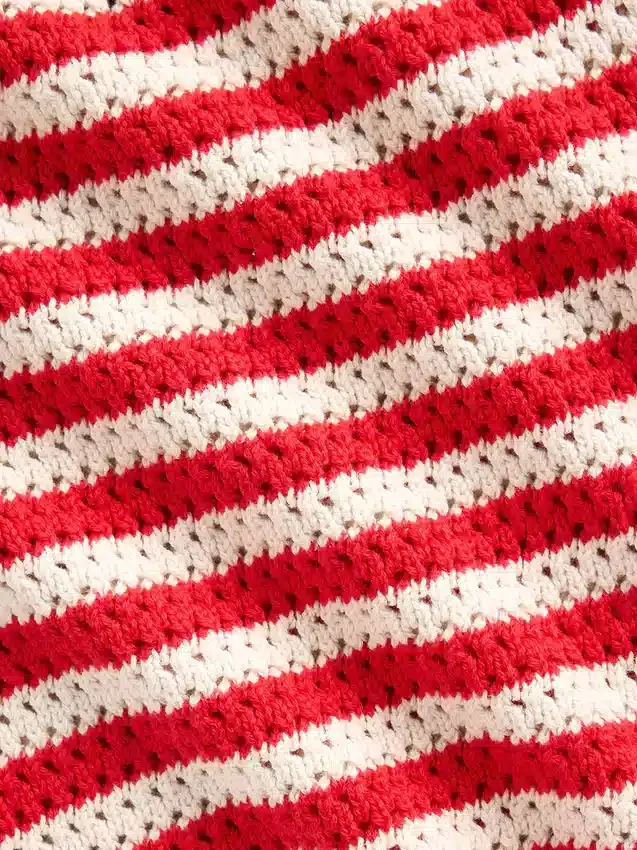 100% Cotton Crochet Crop Sweater Tank