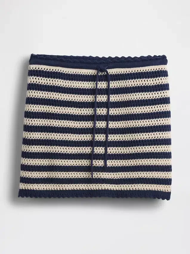 100% Cotton Crochet Easy Mini Skort