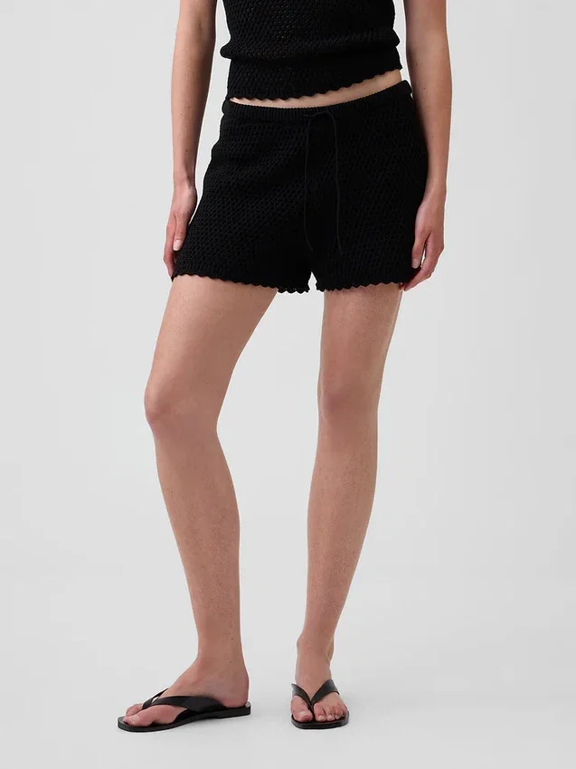 100% Cotton Crochet Easy Shorts