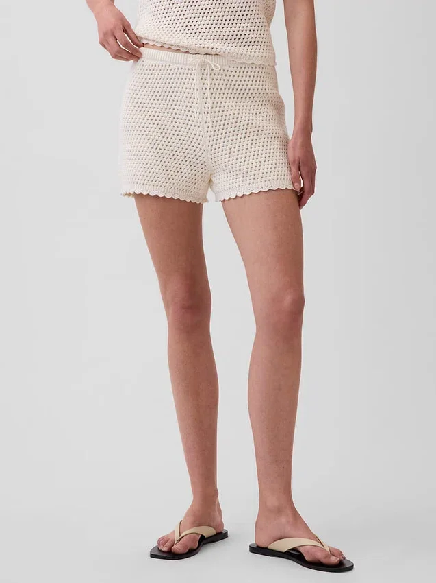100% Cotton Crochet Easy Shorts
