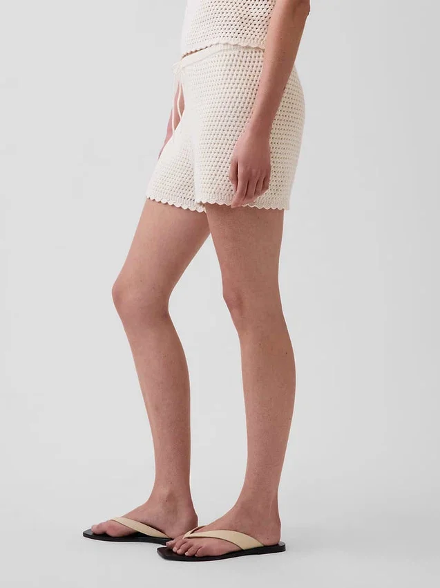 100% Cotton Crochet Easy Shorts