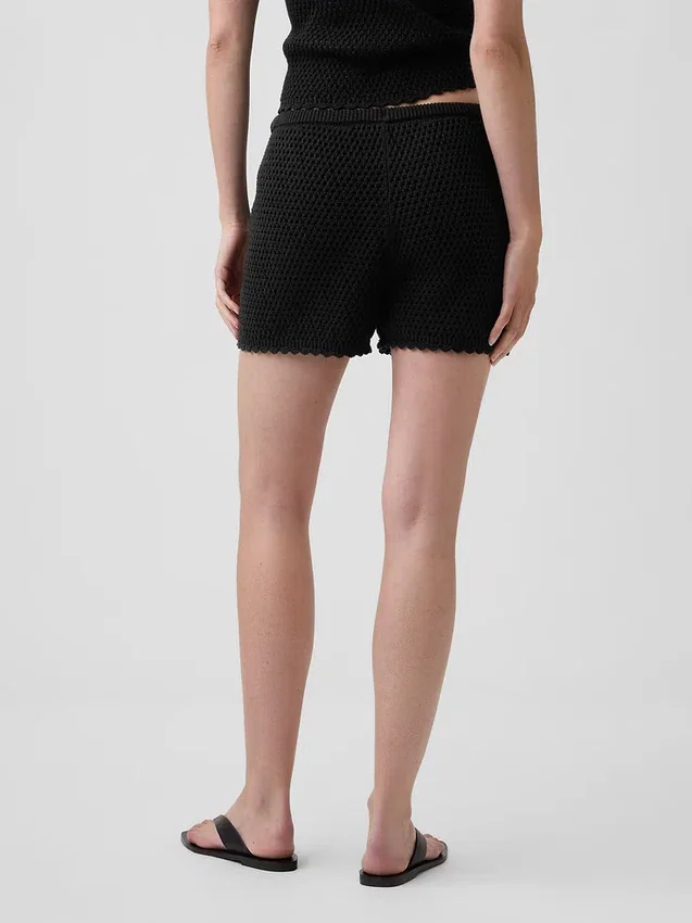 100% Cotton Crochet Easy Shorts