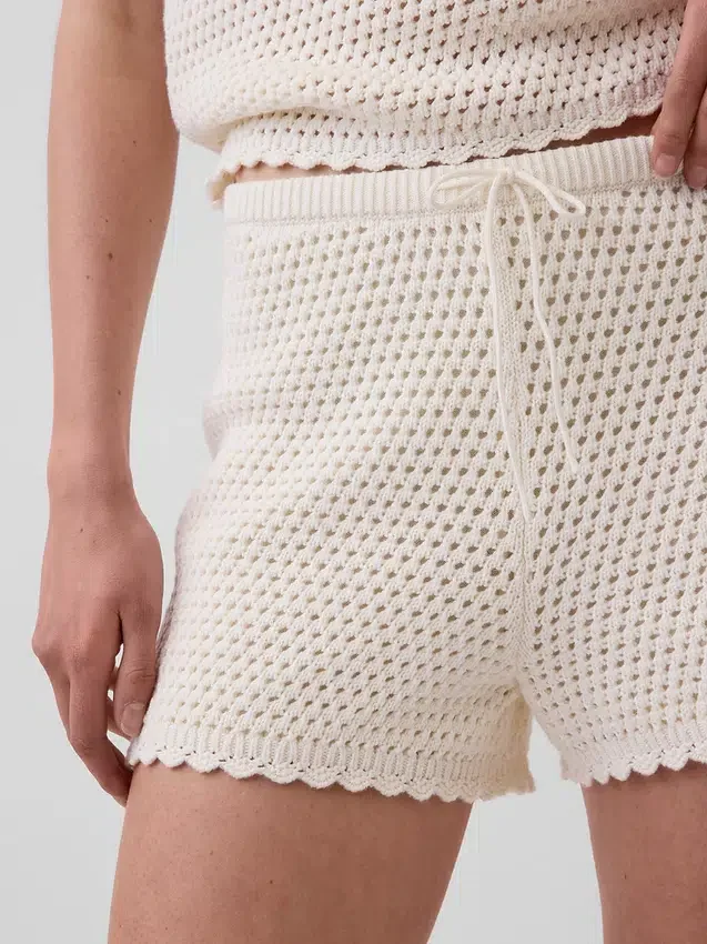 100% Cotton Crochet Easy Shorts