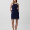 100% Cotton Crochet Mini Dress
