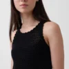 100% Cotton Crochet Mini Dress