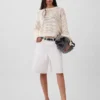 100% Cotton Crochet Relaxed Sweater