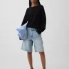 100% Cotton Crochet Relaxed Sweater