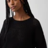 100% Cotton Crochet Relaxed Sweater