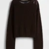 100% Cotton Crochet Relaxed Sweater