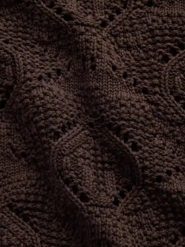 100% Cotton Crochet Sweater