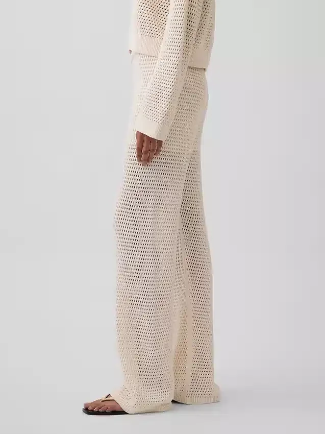100% Cotton Crochet Sweater Pants
