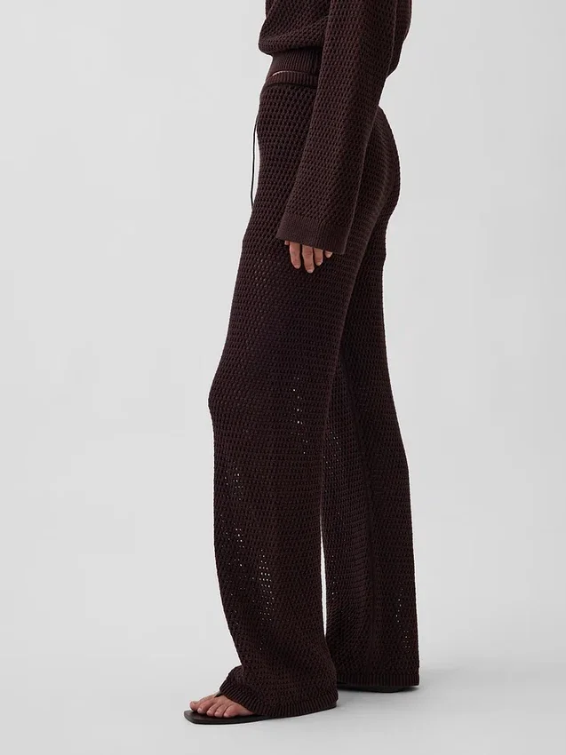 100% Cotton Crochet Sweater Pants