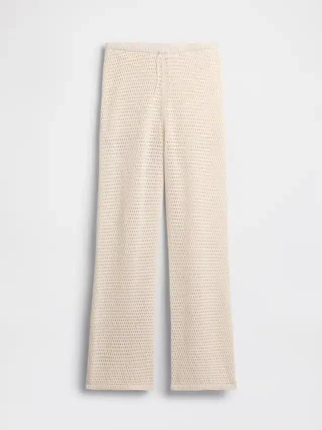 100% Cotton Crochet Sweater Pants