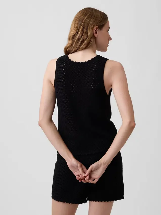 100% Cotton Crochet Tank Top