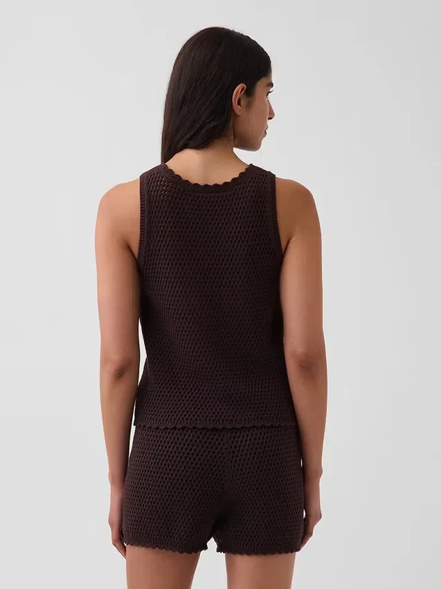 100% Cotton Crochet Tank Top