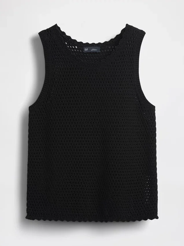 100% Cotton Crochet Tank Top