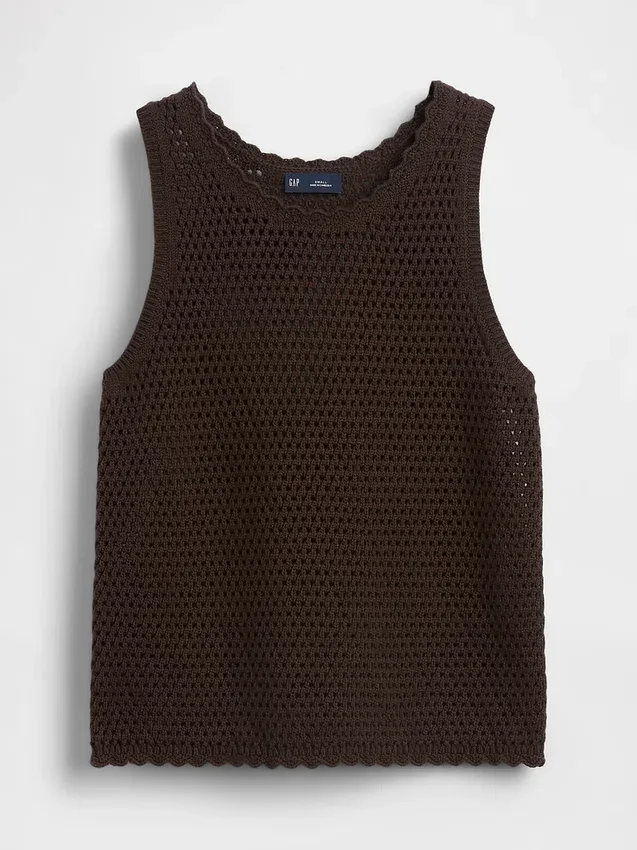 100% Cotton Crochet Tank Top