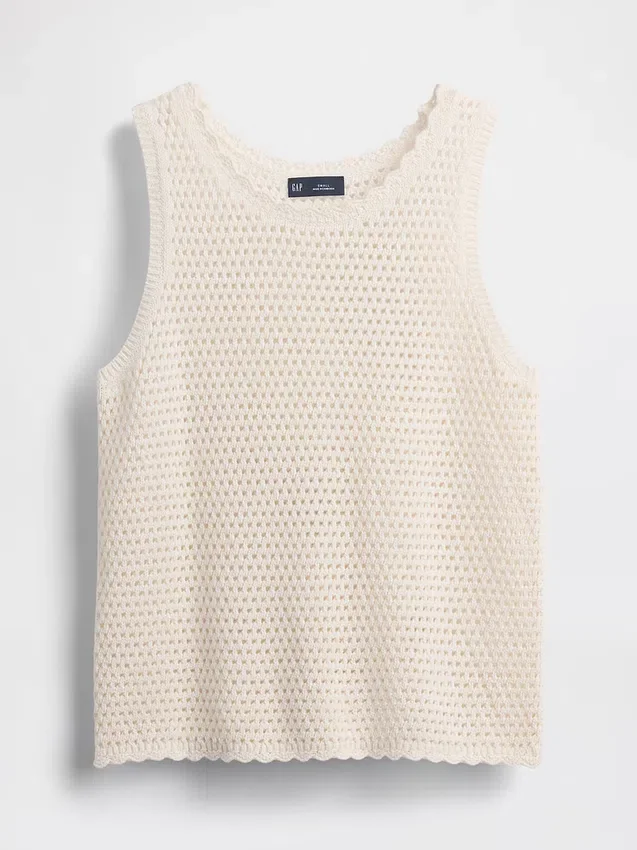 100% Cotton Crochet Tank Top