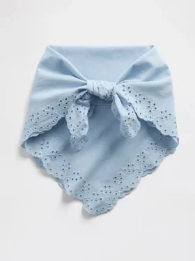 100% Cotton Eyelet Bandana Scarf