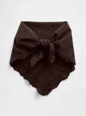 100% Cotton Eyelet Bandana Scarf