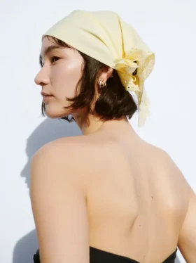 100% Cotton Eyelet Bandana Scarf