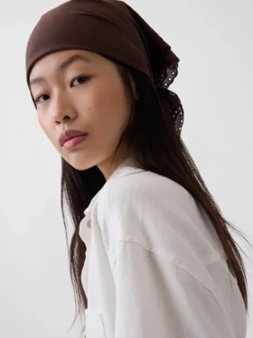 100% Cotton Eyelet Bandana Scarf
