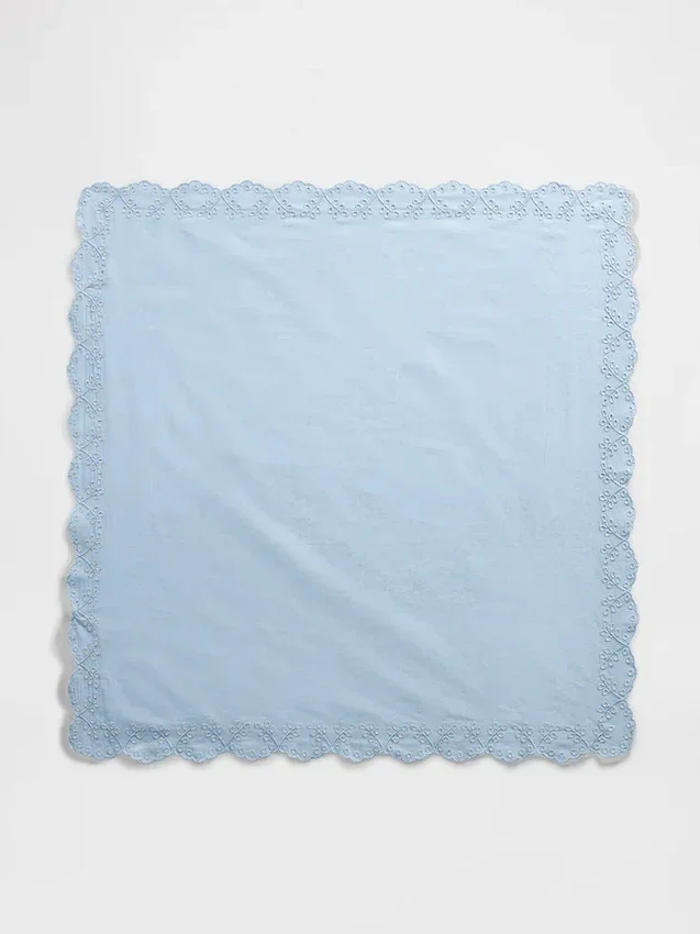 100% Cotton Eyelet Bandana Scarf