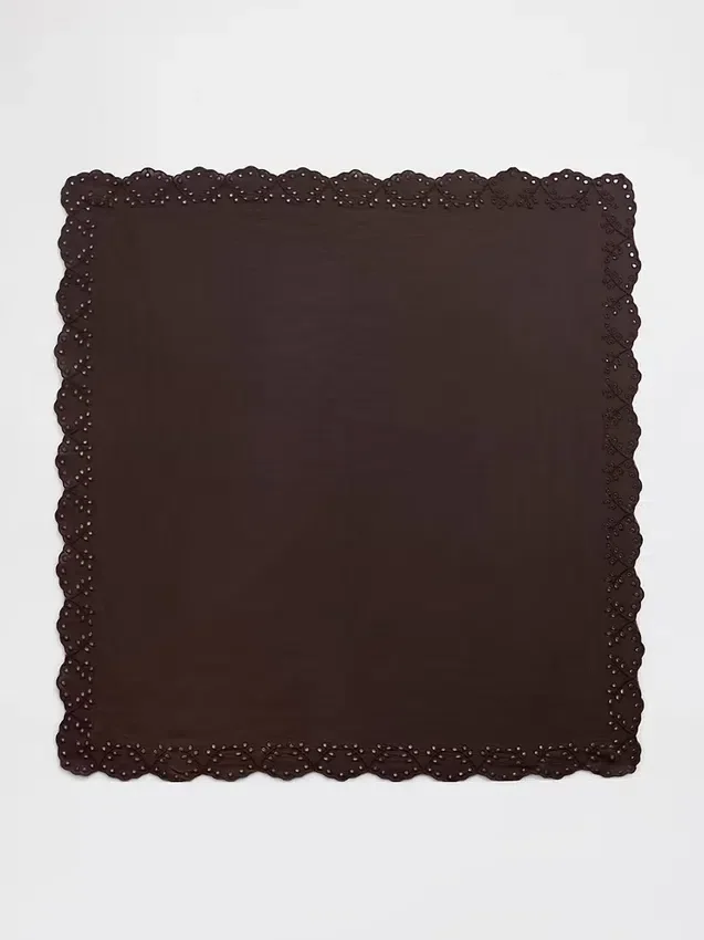 100% Cotton Eyelet Bandana Scarf