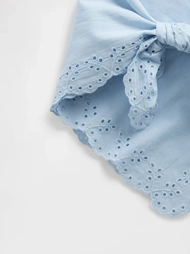 100% Cotton Eyelet Bandana Scarf