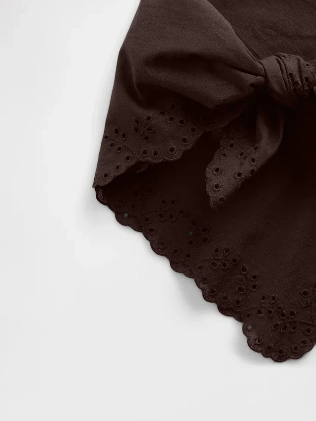 100% Cotton Eyelet Bandana Scarf
