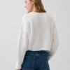 100% Cotton Oversized Americana Crop Sweater
