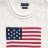 100% Cotton Oversized Americana Crop Sweater