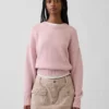 100% Cotton Oversized Crop Sweater