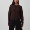 100% Cotton Oversized Crop Sweater