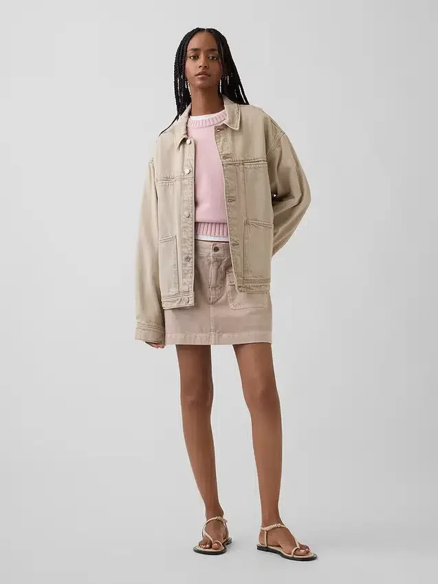 100% Cotton Oversized Crop Sweater