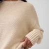 100% Cotton Oversized Crop Sweater