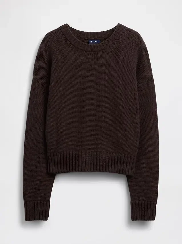 100% Cotton Oversized Crop Sweater