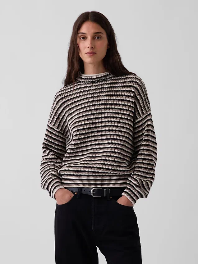 100% Cotton Oversized Rollneck Sweater