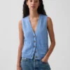 100% Cotton Pocket Sweater Vest